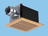 天井埋込形換気扇 排気 低騒音特大風量形 鋼板製本体 埋込寸法：240mm角 適用パイプ径：φ100mm