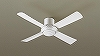 SP7080 天井直付型　シーリングファン　ACモータータイプ　風量4段切替・逆回転切替・1/fゆらぎ・1〜6時間（1時間単位）タイマー